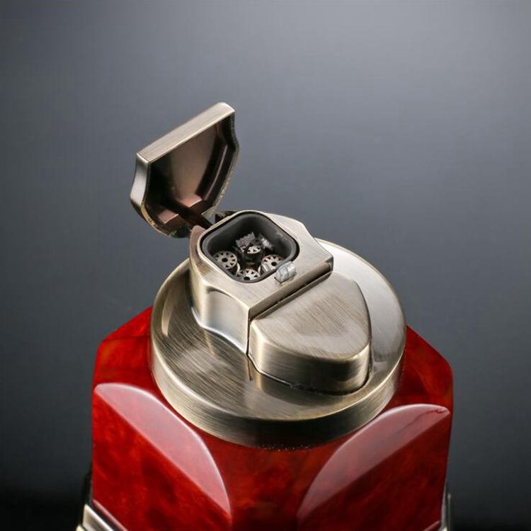 FS Octagonal Red Flame Jet Lighter